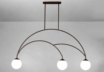 Подвесная люстра MOON 3l BK/WH Imperium Light 114387.05.01