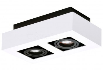 Точковий світильник NIKEA 2 GU10 WH/BK Azzardo AZ4433