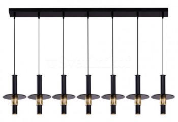 Підвісний світильник ALVITO 7 BK/GO Amplex 0539