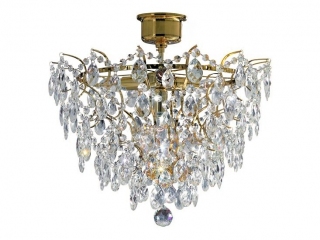 Кришталевий плафон MARKSLOJD ROSENDAL 4L Gold 100510