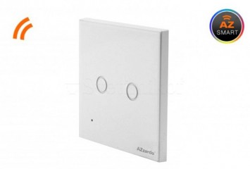 Вимикач подвійний Wi-Fi SMART WH Azzardo AZ3452