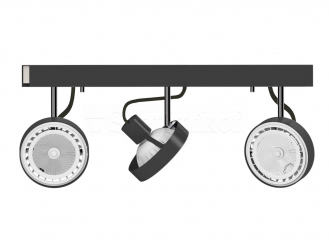 Спот стельовий Nowodvorski CROSS graphite 3L 9596