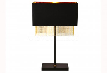 Настольная лампа FRINGE Searchlight 8722BK