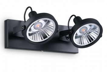 Спот GLIM PL2 BK Ideal Lux 200248