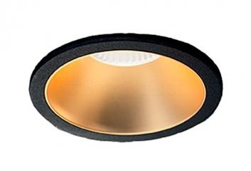 Встраиваемый светильник GAME ROUND BLACK GOLD Ideal Lux 192345