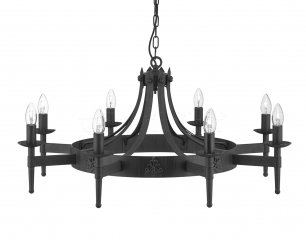 Люстра підвісна Searchlight Cartwheel 2428-8BK