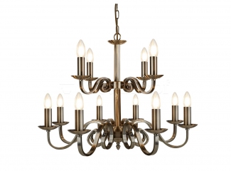 Подвесная люстра Searchlight Richmond 15012-12AB