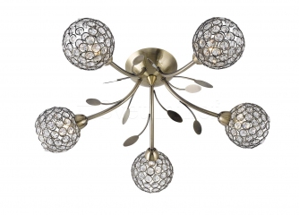 Стельова люстра Searchlight Bellis II 6575-5AB
