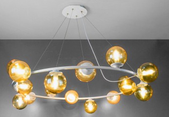 Подвесная люстра FROST 16l WH/BR Imperium Light 14016100.01.23