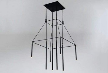 Подвесная люстра ALHA H-8 BK Dohar 9010