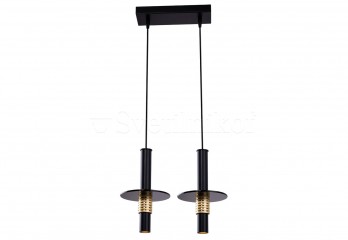 Підвісний світильник ALVITO 2 BK/GO Amplex 0533