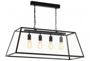 Підвісна люстра CALANNA 4-glass BK Eglo 64472