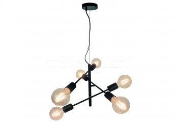 Підвісна люстра FREESTYLE 6 BK Viokef 4193100