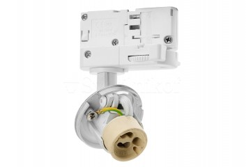 Трековий світильник (база) LUCAS 3 LINE GU10 WH Azzardo AZ6102