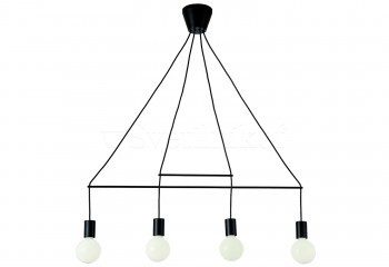 Підвісна люстра GLORIA 4 BK Viokef 4233900