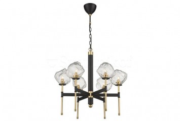 Подвесная люстра ROCK 6 BK/GO ZumaLine P0488-06L-SEAC