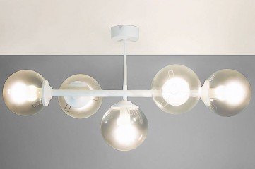 Підвісна люстра FROST 5l WH/TR Imperium Light 140570.01.00