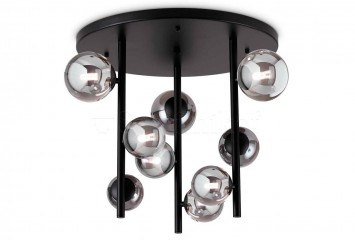 Стельова люстра PERLAGE 9 BK/SM Ideal Lux 328416