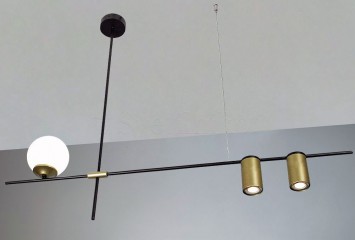 Підвісна люстра JENNY 2+1 BK/BS/WH Imperium Light 375390.05.12.01