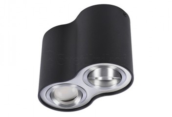 Точечный светильник Azzardo BROSS 2 GM4200 BK/ALU/AZ0782