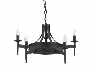 Люстра підвісна Searchlight Cartwheel 2425-5BK