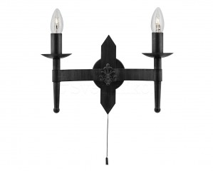 Настінний світильник Searchlight Cartwheel 2422-2BK