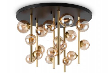 Потолочная люстра PERLAGE 18 BK/AM Ideal Lux 328379