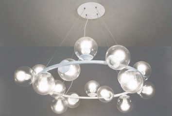 Підвісна люстра FROST 16l WH/TR Imperium Light 14016100.01.00