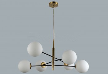 Подвесная люстра OVIEDO 6 GO/BK Azzardo AZ4421