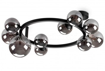 Стельова люстра PERLAGE 10 BK/SM Ideal Lux 309286