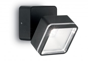 Вуличне бра OMEGA SQUARE AP1 NERO Ideal Lux 165370