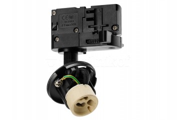 Трековий світильник (база) LUCAS 3 LINE GU10 BK Azzardo AZ6103