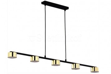 Підвісний світильник DALLAS 5 GO/BK TK-Lighting 6092