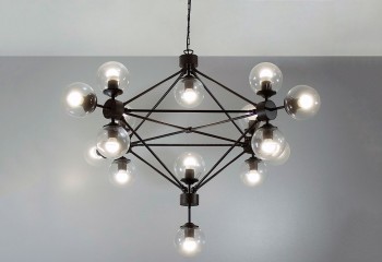 Підвісна люстра UFO 15 BK/TR Imperium Light 4711588.05.00