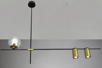 Підвісна люстра JENNY 2+1 BK/BS/TR Imperium Light 375390.05.12.00