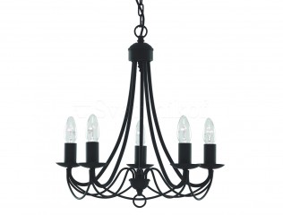 Подвесная люстра Searchlight Maypole 6345-5BK