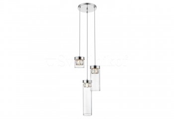 Підвісна люстра GEM 3-R CH ZumaLine P0389-03D-F4AC