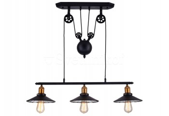 Подвесной светильник ROTTERDAM 3 Cosmolight P03215BK MIR