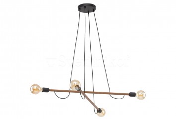 Підвісна люстра HELIX 4 WOOD TK-Lighting 4949