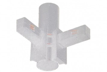 Конектор магнітний багатокутний ALFA II WH Azzardo AZ6485