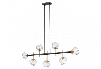 Подвесная люстра ROCK 7 GO/BK ZumaLine P0488-07T-SEAC