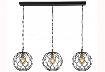 Підвісна люстра FINESSE Searchlight 4503-3BK