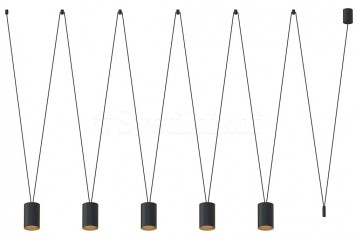 Підвісна люстра MORE TONE 5 BK/GO Nowodvorski 7817