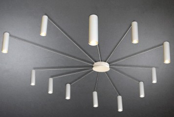 Стельова люстра ACCENT 12 WH Imperium Light 3701220.01.01