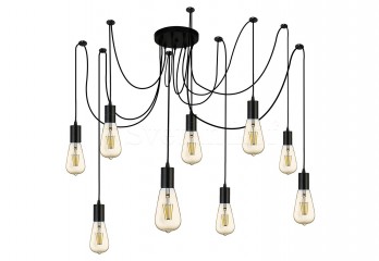 Подвесная люстра Squiggle 9 Searchlight 9669-9BK