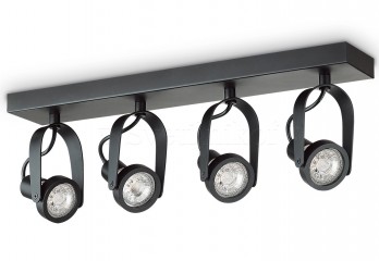 Спот GLIM COMPACT PL4 BK Ideal Lux 229607