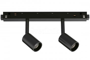 Трековий світильник EGO TRACK DOUBLE 5W 3000K 1-10V BK Ideal Lux 303604