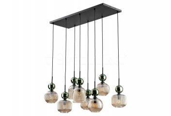 Підвісна люстра SOPHIA 8 GREEN/COGNAC TK-Lighting 11151