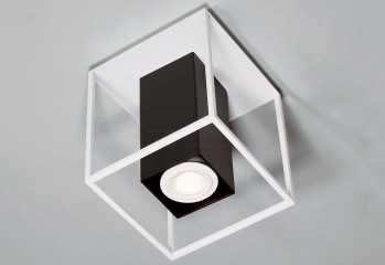 Точечный светильник TOWER 1 SQ WH/BK Imperium Light 190113.01.05