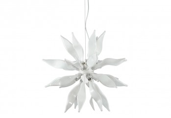 Підвісная люстра LEAVES SP8 BIANCO Ideal Lux 111957